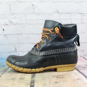 LL BEAN 6" Padded Collar Duck Gumshoe Boots Size 6